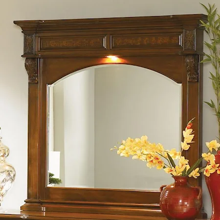 Square Dresser Mirror with Touch Light